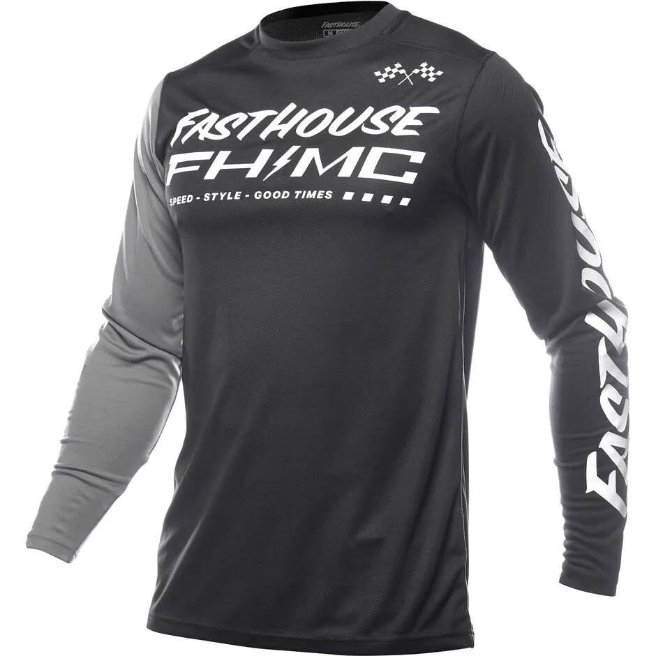 Maglia Moto Cross Carbon Method Nero Grigio taglia 3XL - Fasthouse - FashionsVida