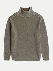Grobstrickpullover mit Turtleneck Braun M