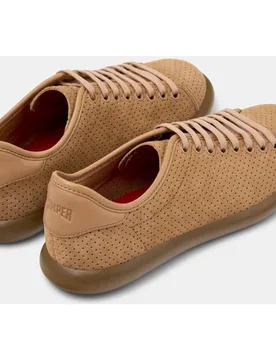 Zapatillas de piel de mujer Pelotas Soller con cordones - Camper - FashionsVida
