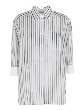 Camicia in cotone a righe Gracia