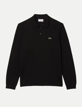 Langarm Poloshirt Schwarz XL - Lacoste - FashionsVida