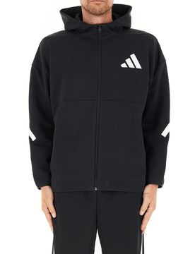 Adidas Felpa con cappuccio NERO S
