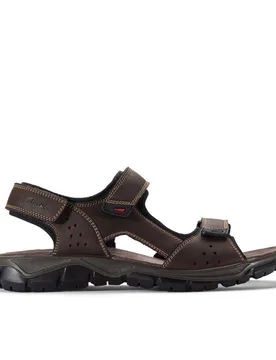 Men's Napoli Tide Brown Flat Sandals, Walking Size: 10-Standard Fit - Brown - Size: 10-Standard Fit - Clarks - FashionsVida