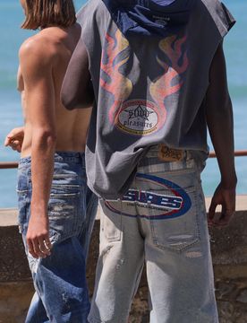 Bermuda Jeans Skater Pleasures X Stwd