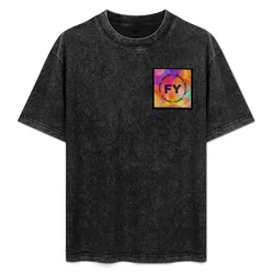 Future Years Square Logo T-Shirt Vintage Print Crew Neck Tee
