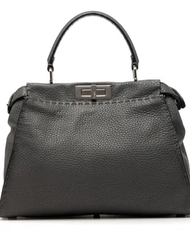 Medium Calfskin Peekaboo Iconic Satchel - Fendi - FashionsVida