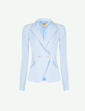 Giacca donna azzurro cielo