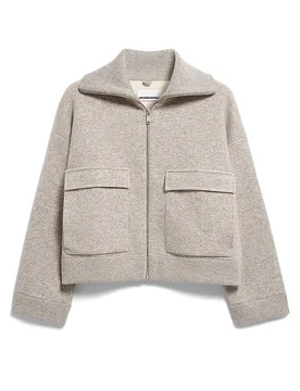 Chaqueta COTTON-WOOL gris claro XS - Armedangels - FashionsVida