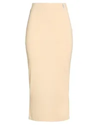Falda midi Mujer Beige S Mujer