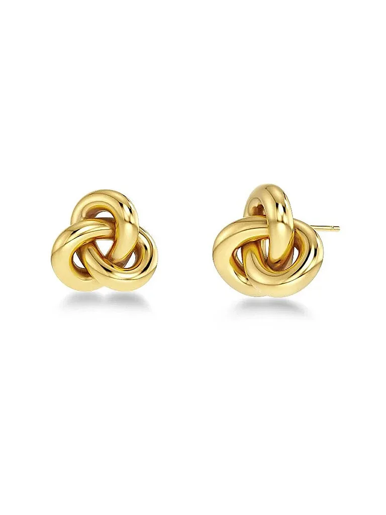 Pendientes INFINITY KNOT Small Gold oro - Edblad - FashionsVida