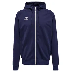 Sweat-shirt à Zip Move Grid Cotton Marine S Homme