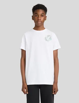 Kids Eagle Chest Graphic T-Shirt White - Lyle & Scott - FashionsVida