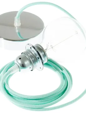 Cables Lampe Suspendue Pendel Pour Abat-jour Rc34 Diy 50 Cm Milk / Mint / Chrome Plated One Size - Creative - FashionsVida