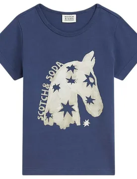 T-shirt à Manches Courtes 184647 Oceana 14 Années Fille - Scotch & Soda - FashionsVida