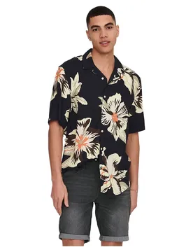 Chemise à Manches Courtes Dan Life Viscosenoos Pear Sorbet XS