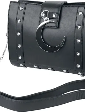 Gothic Handtasche - Midnight Bag - für Damen - schwarz - Frauen - female - Poizen Industries - FashionsVida