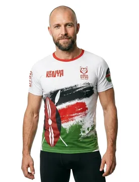 Kimbia Kenya Short Sleeve T-shirt Multicolour S Men - OTSO - FashionsVida