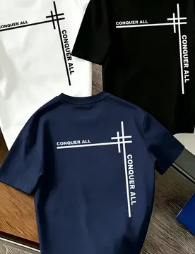 Piezas Camiseta de manga corta con cuello redondo y estampado gráfico popular para niños preadolescentes, adecuada para uso diario, escuela, ropa de - Shein - FashionsVida