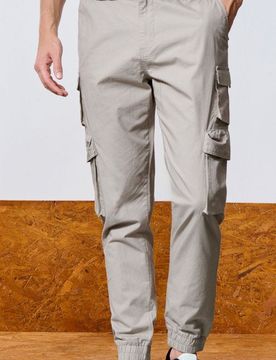 Sinsay - Pantaloni cargo - beige