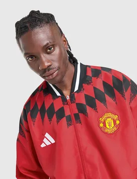 Mens Manchester United FC Stadium Track Top - Rosso, rosso rosso Uomo taglia XS - Adidas - FashionsVida