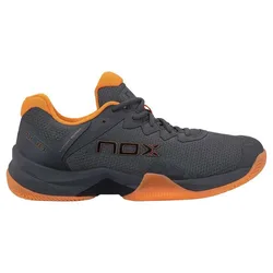Ml10 Hexa Padel Shoes Charcoal / Vibrant Orange UK 7