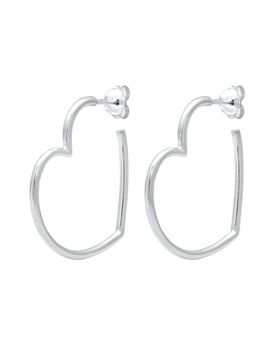ELLI Pendientes 'Herz' plata