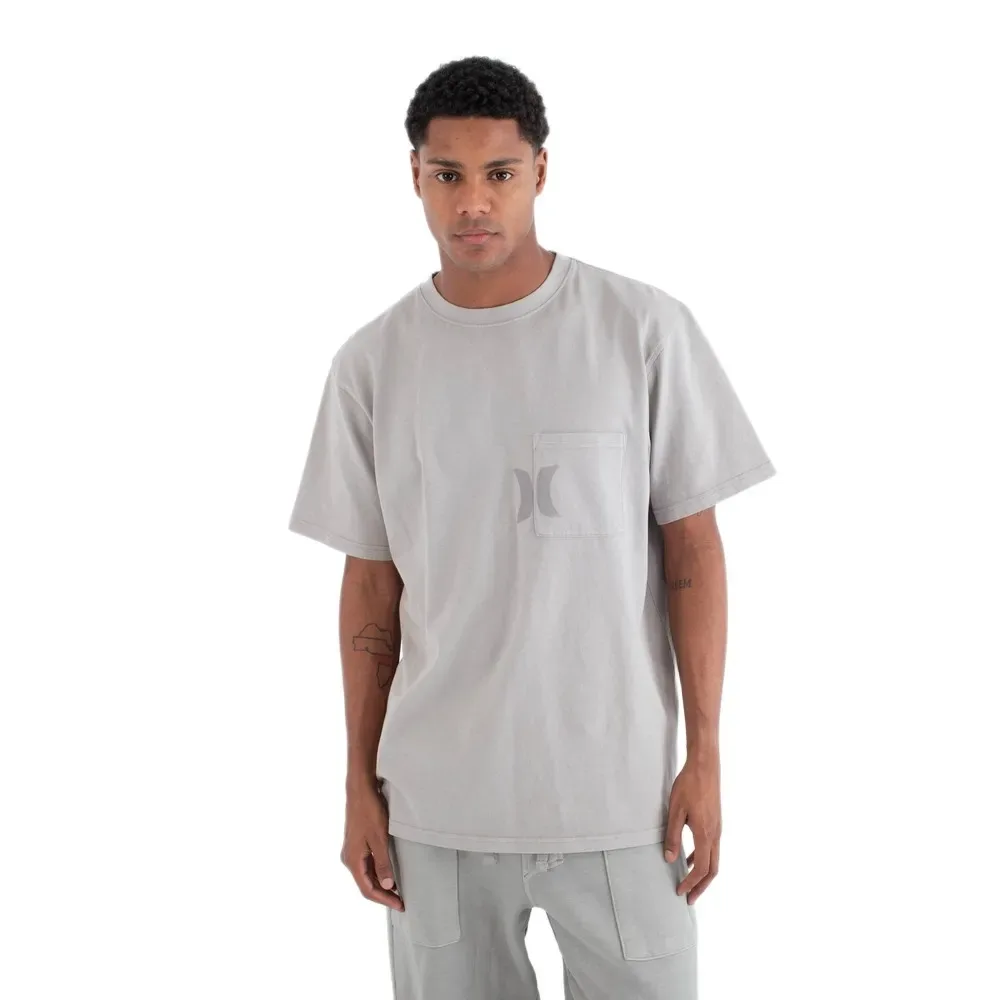Maglietta A Maniche Corte Craft Pocket Particle Grey M - Hurley - FashionsVida