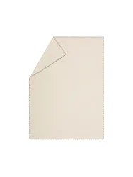 Flanelldecke mit Zierstich 140x200cm (Rohweiß) weiss baby