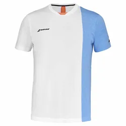 Play Short Sleeve T-shirt White / Blithe Blue Hthr S