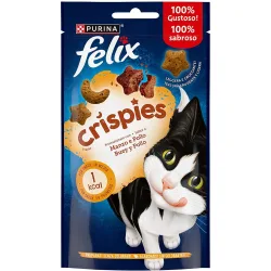 Snack para gatos Crispies buey y pollo 45 g