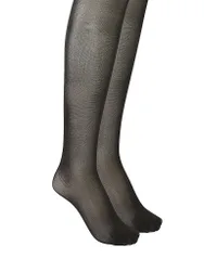 Medias NEON 40, paquete de 2, negro negro S