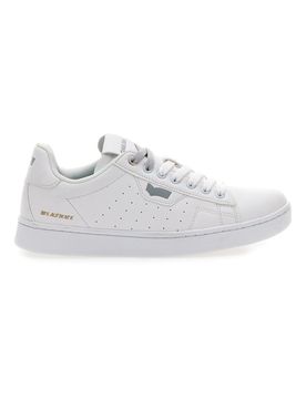 Sneakers bianche in materiale sintetico 414185 40