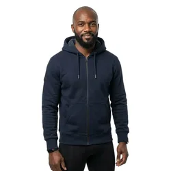 Felpa Con Zip Borg Lined Eclipse Navy M