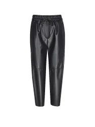 Pantaloni Jogging Fit in similpelle RANCHI blu 42