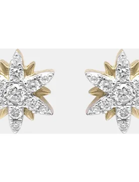 Pendientes Magic Touch de oro y diamante - Djula - FashionsVida