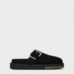 Mens Off White Clogs In Black - Size Uk 6