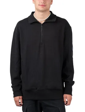Badge Waffle Half Zip Sweater Black XL Herren - Calvin Klein - FashionsVida