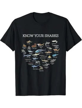 Ocean Shark Pattern-100% cotton summer short-sleeved O-neck men's printed T-shirt - Aliexpress - FashionsVida