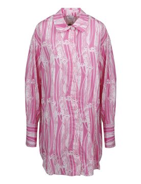 Patou Camicia over stampa astratta