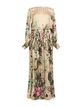 Vestido largo Mujer Beige 1 Mujer - Crida Milano - FashionsVida