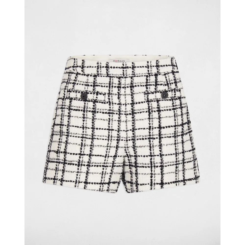 Short de mujer de tweed de tiro alto - Morgan - FashionsVida