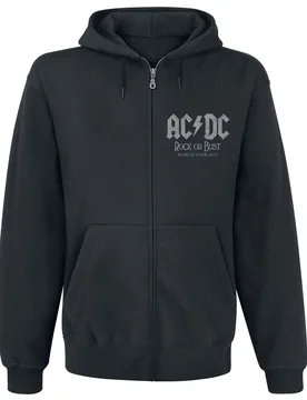 Kapuzenjacke - World Tour 2015 - S bis L - für Männer - Größe M - schwarz - Lizenziertes Merchandise! - Männer - male - AC/DC - FashionsVida
