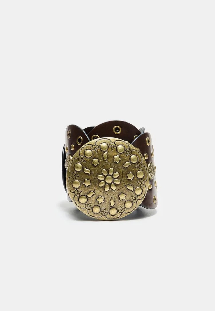 Gürtel mit Ring-Schnalle Braun 90 - Stradivarius - FashionsVida