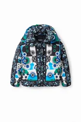 Veste matelassée patchwork BLUE S female