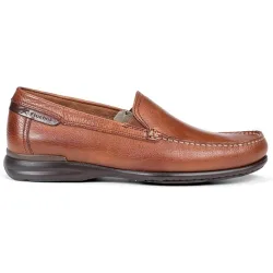 Mocasines de hombre en color con pespuntes