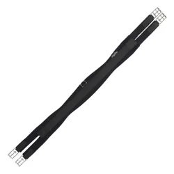 Neoprensattelgurt mit einseitigem Elastikeinsatz black 135 cm