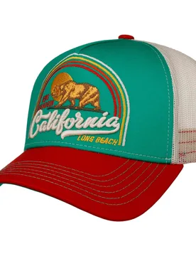 California Long Beach Cap by - mint green - Size: One Size - King Kerosin - FashionsVida