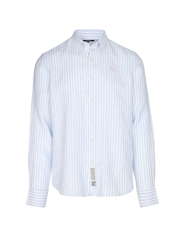 Leinenhemd hellblau XL herren - La martina - FashionsVida