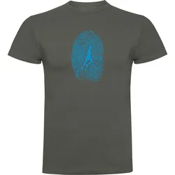 Maglietta A Maniche Corte Runner Fingerprint Dark Army Green 3XL