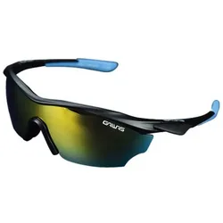 Gawas Gps 5813-pb Revo-y Polarized Sunglasses Black Blue / Revo Yellow One Size Men,Women